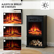 BALDERIA - Cheminée électrique BALDERIA Ember - Cheminée sur pied - noir - vignette