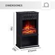 BALDERIA - Cheminée électrique BALDERIA Ember - Cheminée sur pied - noir - vignette