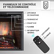 BALDERIA - Cheminée électrique BALDERIA Calida 30 - Cheminée encastrable - Noir - vignette