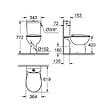GROHE - WC à poser sans bride Bau Ceramic avec abattant frein de chute declipsable + nettoyant Briochin - vignette