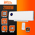 WARM TECH - Radiateur soufflant céramique mural  oscillant 2000W - vignette