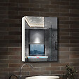 AICA SANITAIRE - AICA Armoire de Toilette Mural avec Miroir et Rangement - Moderne, Blanc, 60x70 cm - vignette