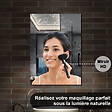 AICA SANITAIRE - AICA Armoire de Toilette Mural avec Miroir et Rangement - Moderne, Anthracite, 50x70 cm - vignette