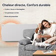 CIARRA - CIARRA CDHT20E Radiateur Electrique Mural 2000W 15-20㎡ Chauffage IP24 Programable Inertie Sèche Céramique - vignette