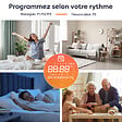 CIARRA - CIARRA CDHT10E Radiateur Electrique Mural 1000W 5-10㎡ Chauffage IP24 Programable Inertie Sèche Céramique - vignette