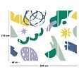 99DECO - Papier peint panoramique - Taratata - Vert - intissé : 150g/m² - 7 lés : 336x270cm - vignette