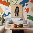 99DECO - Papier peint panoramique - Taratata - Orange - intissé : 150g/m² - 7 lés : 336x270cm - vignette
