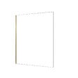 AURLANE - Paroi de douche à l'italienne 160x200 cm verre trempé 8 mm - Or Doré Brossé - FREEDOM 2 GOLD - vignette