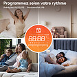 CIARRA - CIARRA CDHTD20A-W Radiateur Electrique Connecté Mural 2000W 15-20㎡ Double Cœur de Chauffe IP24 Chauffage Programable - vignette
