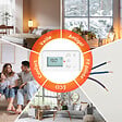 CIARRA - CIARRA CDHTD20A-W Radiateur Electrique Connecté Mural 2000W 15-20㎡ Double Cœur de Chauffe IP24 Chauffage Programable - vignette