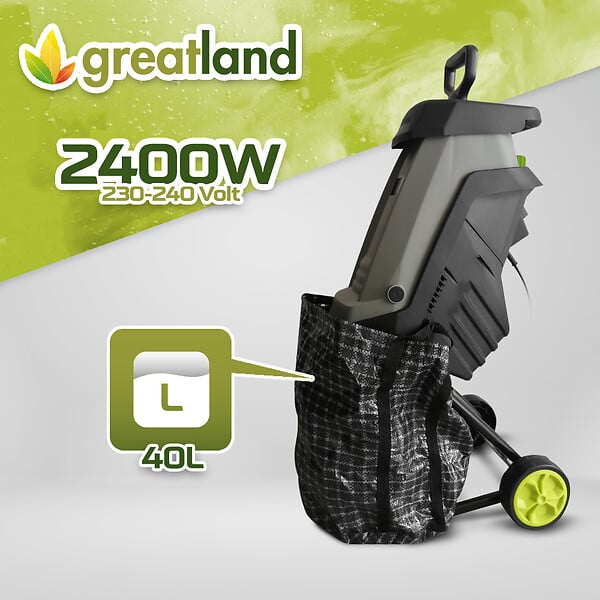 GREATLAND - Broyeur de végétaux électrique 2400W - large