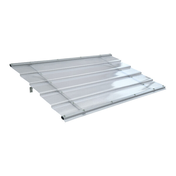 STARKEDACH - Auvent à cadre en aluminium STARKEDACH DIAMONDS Straight T-150 7035 avec revêtement monolithique en polycarbonate - large