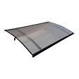 STARKEDACH - Auvent à cadre en aluminium STARKEDACH courbé L-160 8017 avec revêtement en polycarbonate - vignette