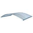 STARKEDACH - Auvent à cadre en aluminium RODEO R-150 7035 bombé avec revêtement en polycarbonate - vignette