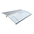 STARKEDACH - Auvent à cadre en aluminium STARKEDACH courbé L-160 7035 avec revêtement en polycarbonate - vignette