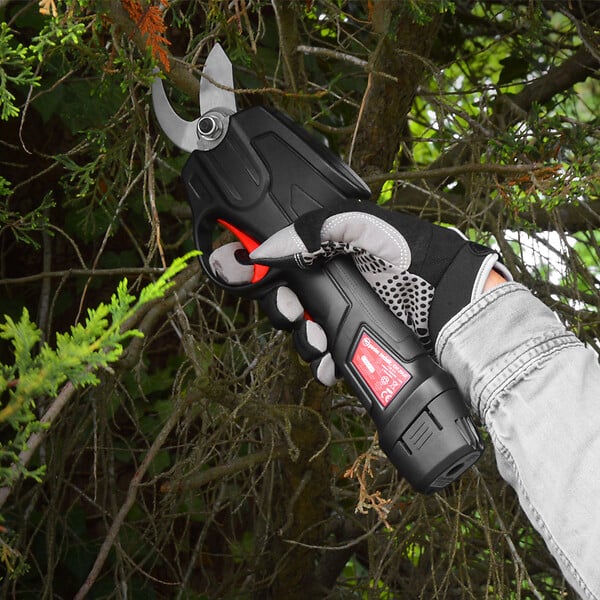 ELEM GARDEN TECHNIC - Sécateur rechargeable 7.2V lithium avec perche télescopique - large