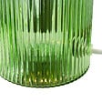C-CREATION - Lampe de table verre strié Charmy Vert - Douille E27 - vignette