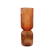 C-CREATION - Lampadaire de table - Verre strié - Charmy - Vermillon - E27 - vignette