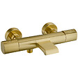 ESSEBAGNO - Carra mitigeur bain-douche thermostatique or brossé - vignette