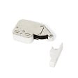 EMUCA - Lot de 10 serrures à bascule pour meubles Fast Latch, acier et plastique, blanc - vignette