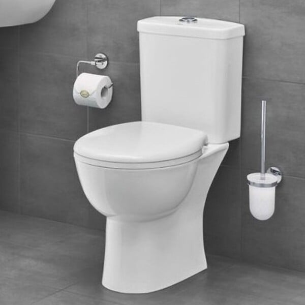 GROHE - PACK WC à poser Bau Ceramic + Tabouret physiologique plastique Blanc - large