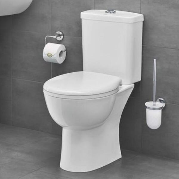 GROHE - PACK WC à poser Bau Ceramic + Tabouret physiologique Bois - large