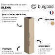BURGBAD - Colonne de salle de bain Olena 2 portes chêne clair - vignette