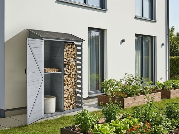 BELIANI - Abri de jardin CENGIO 130 cm 57 cm Gris - large