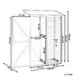 BELIANI - Abri de jardin CENGIO 130 cm 57 cm Gris - vignette