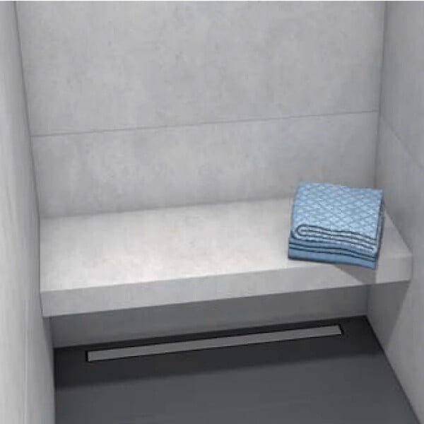 WEDI - Banc de douche à carreler Sanoasa 4 suspendu assise droite - large