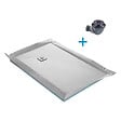 U-TILE - Receveur à carreler U-Tile grille carrée excentrée - vignette