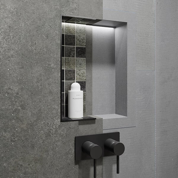 MARMOX - Niche à carreler étanche - Format intérieur U-Tile 9 cm de profondeur - large