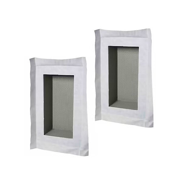 MARMOX - Duo de niches à carreler étanche - Format intérieur U-Tile - 15 cm de profondeur - large