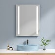 EMKE - EMKE Miroir lumineux salle de bain 60x80cm, Miroir LED salle de bain, Miroir avec l'éclairage, Lumière blanche froide - vignette