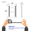 EMKE - EMKE Miroir lumineux salle de bain 45x60cm, Miroir LED avec Interrupteur à bouton, Anti-buée, Miroir avec éclairage lumière Blanche Froide/Chaude - vignette