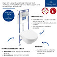 VILLEROY ET BOCH - Pack WC suspendu sans bride Architectura Twistflush [e³] rond + bâti-support sol et mur + plaque chrome mat - vignette