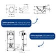 VILLEROY ET BOCH - Pack WC suspendu sans bride Architectura Twistflush [e³] rond + bâti-support sol et mur + plaque blanc - vignette