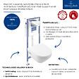 VILLEROY ET BOCH - Pack WC suspendu sans bride Architectura Twistflush [e³] rond + bâti-support sol et mur + plaque chrome brillant - vignette