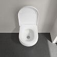 VILLEROY ET BOCH - Pack WC suspendu sans bride  Architectura directflush + abattant frein de chute + bâti-support autoportant + plaque chromée - vignette