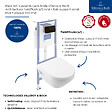 VILLEROY ET BOCH - Pack WC suspendu sans bride Architectura Twistflush [e³] rond + bâti-support sol et mur + plaque noir - vignette