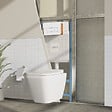 VITRA - Bâti support VitrA V-Fix Core mur porteur + Plaque Root Round Blanche - vignette