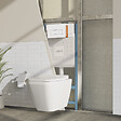 VITRA - Bâti-support VitrA V-Fix Core auto-portant + Plaque Root Round Blanche - vignette