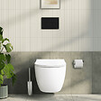 VITRA - Pack WC suspendu VitrA Sento blanc mat + bâti autoportant V-Fix Core + Plaque Round noir mat - vignette