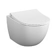 VITRA - Cuvette WC suspendu sans bride VitrA Sento blanc mat + abattant frein de chute - vignette