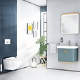 VITRA - Cuvette WC suspendu sans bride VitrA Sento blanc mat + abattant frein de chute - vignette