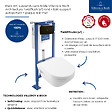 VILLEROY ET BOCH - Pack WC suspendu sans bride Architectura Twistflush [e³] rond + bâti-support ViConnect + plaque noir - vignette