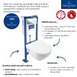 VILLEROY ET BOCH - Pack WC suspendu sans bride Architectura Twistflush [e³] rond + bâti-support ViConnect + plaque chrome brillant - vignette