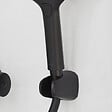 JACOB DELAFON - Pommeau de douche Metro 3 jets noir + flexible + support - vignette