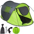 TECTAKE - Tente 2 places gris/vert - vignette