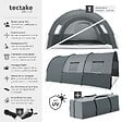 TECTAKE - Tente tunnel Roskilde pour 6 personnes gris clair/gris foncé - vignette